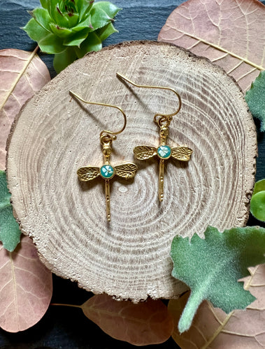 Boucles d’oreilles Daucus Libellule