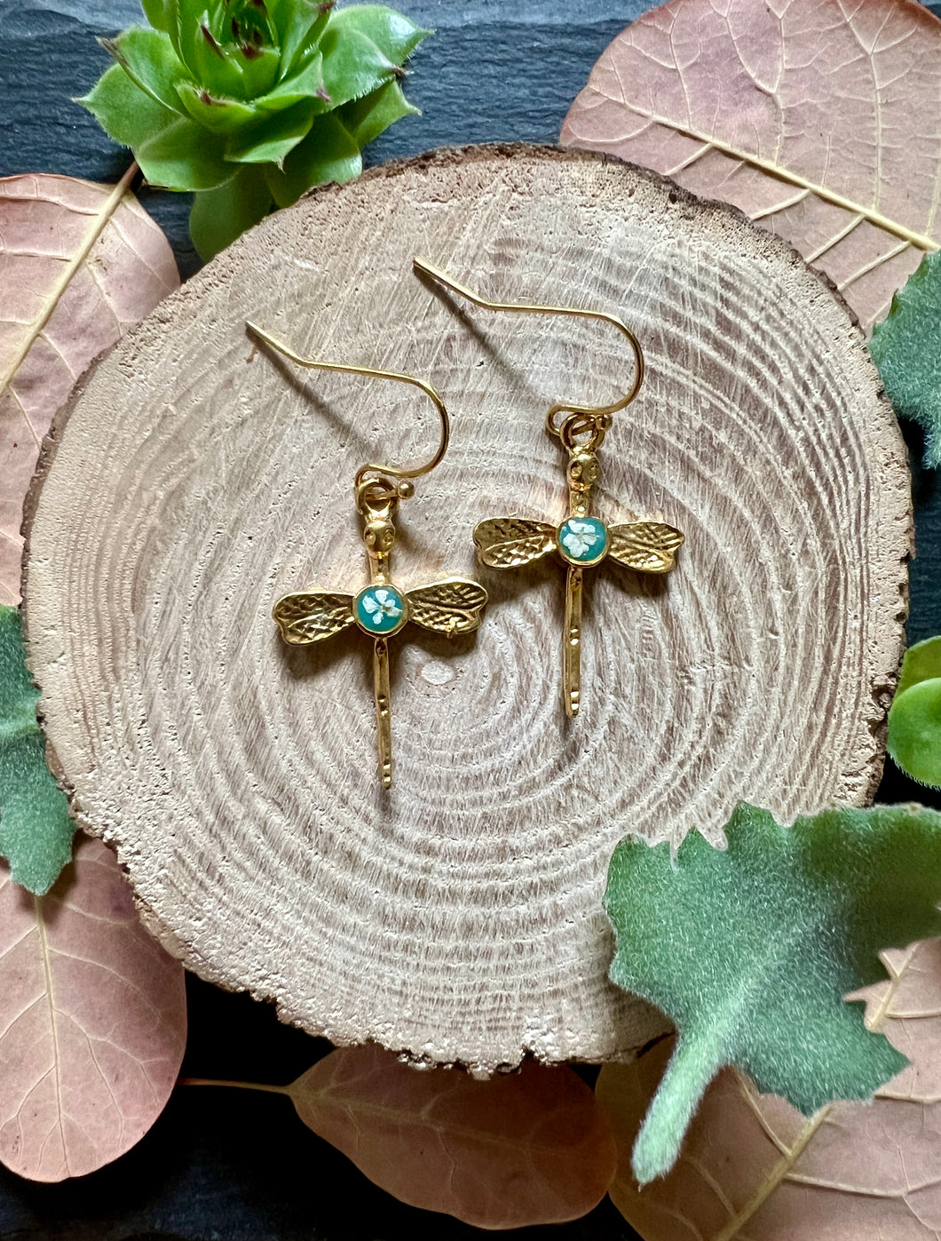 Boucles d’oreilles Daucus Libellule